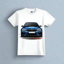 A stylish t-shirt design featuring the BMW M5 F90 Competition