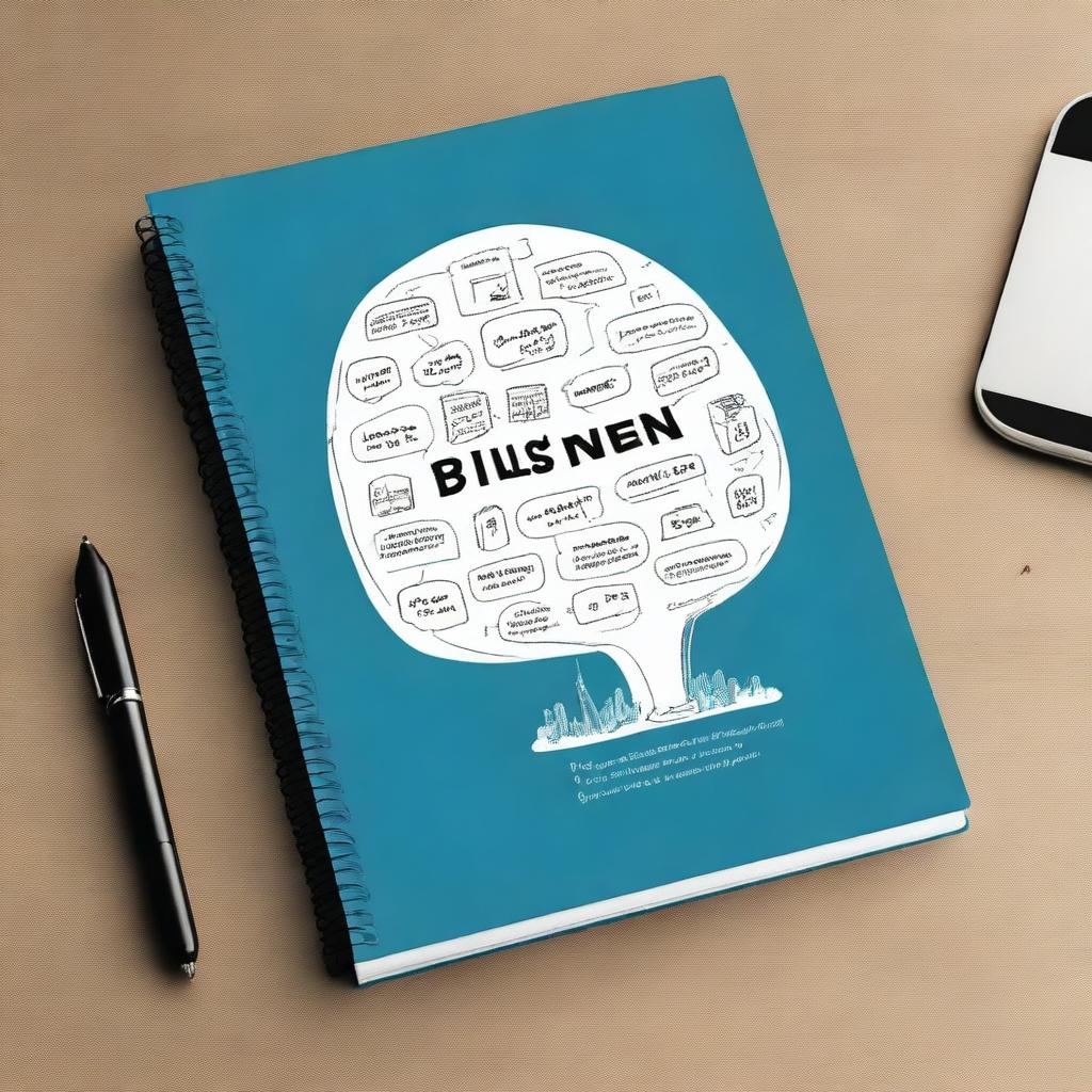 A sarcastic notebook cover designed for work meetings, featuring witty and humorous text and graphics