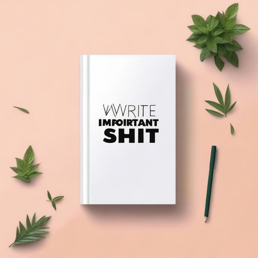 A book cover with the title 'Write Important Shit' in bold, eye-catching letters