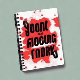 A bold and edgy notebook cover with the text 'DON'T TOUCH MY FUCKING NOTEBOOK' prominently displayed