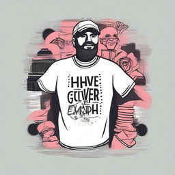 Create a vector t-shirt design featuring the words 'For I have given you an example, that you should do as I have done to you