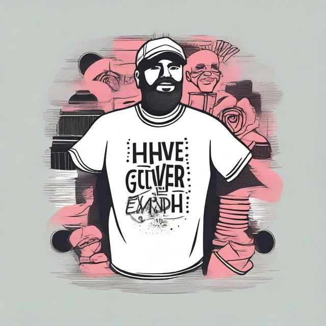 Create a vector t-shirt design featuring the words 'For I have given you an example, that you should do as I have done to you