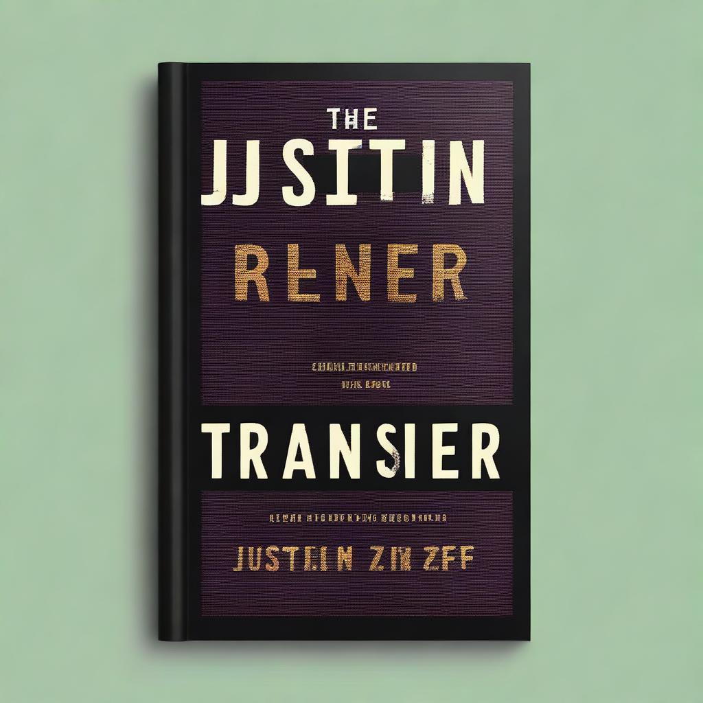 Create a book cover with the title 'The Transfer' by Justin Zieff