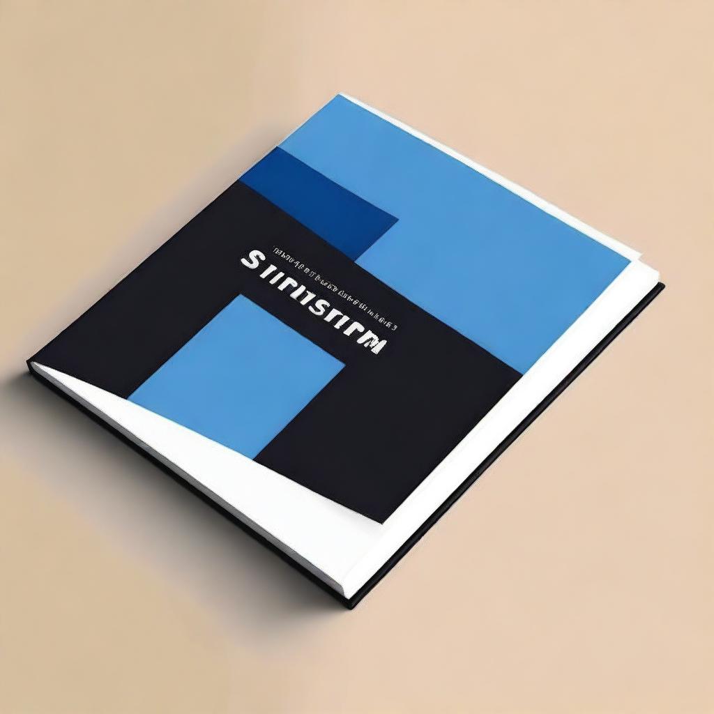 Create a book cover that features a combination of black and blue colors