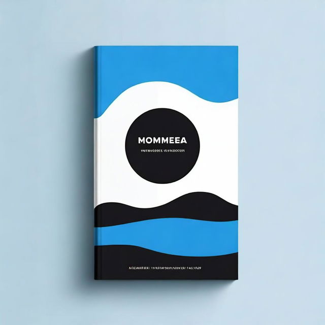 Create a book cover that features a combination of black and blue colors