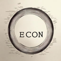 Create an image with the text 'SECON' written prominently in the center.