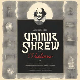 Create a poster for William Shakespeare's play 'Taming of the Shrew'