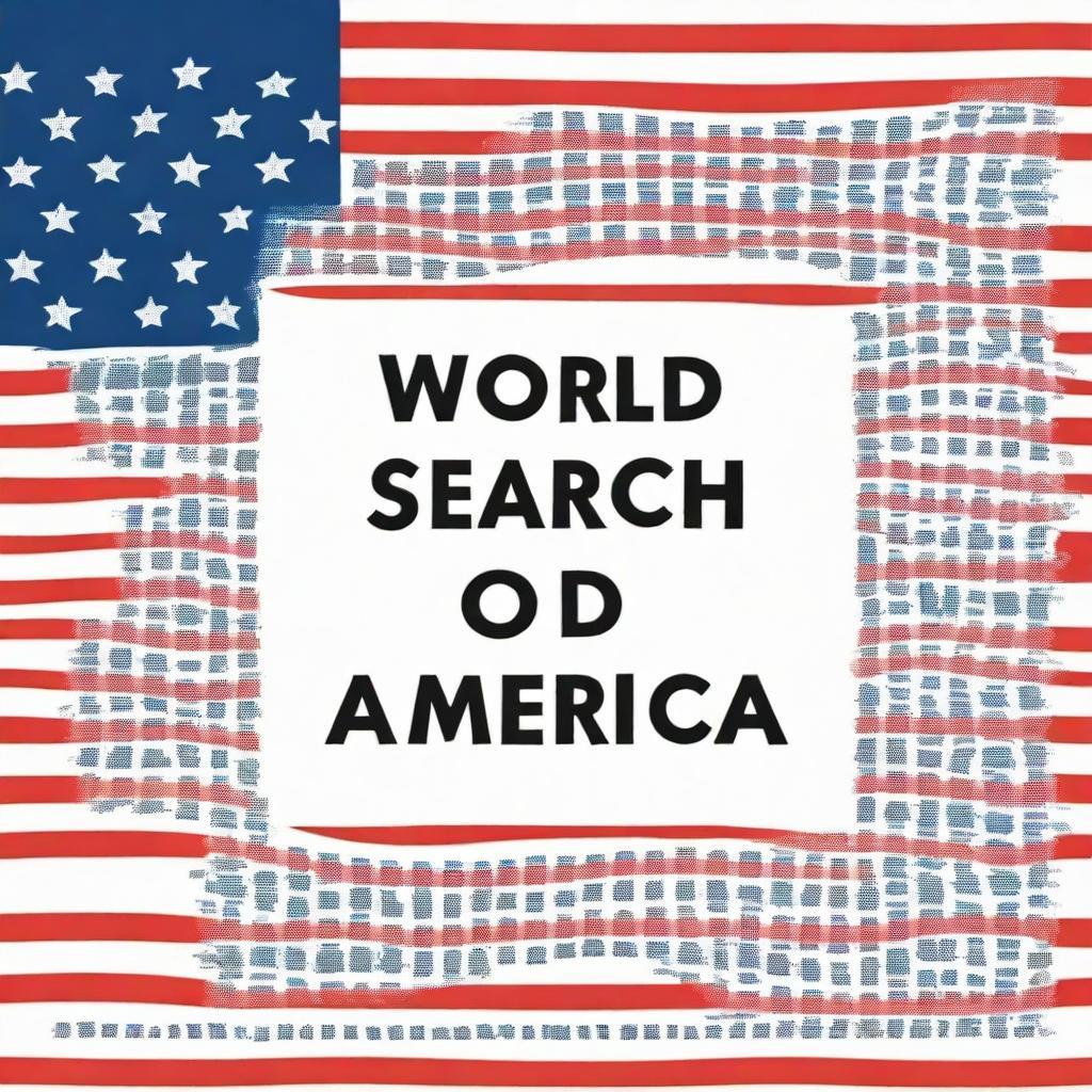 A cover for a word search puzzle book titled 'Word Search: Discover America'