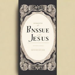 Create a book cover with the title 'Benefits of the Name Jesus' and the subtitle 'Discovering the Power and Peace in His Name'