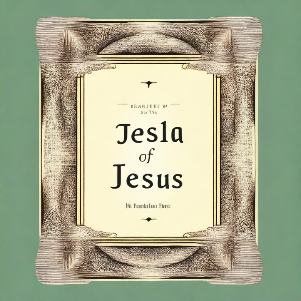 Create a book cover with the title 'Benefits of the Name Jesus' and the subtitle 'Discovering the Power and Peace in His Name'