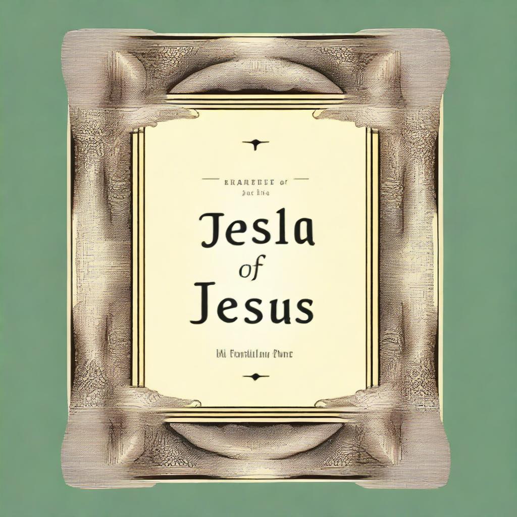 Create a book cover with the title 'Benefits of the Name Jesus' and the subtitle 'Discovering the Power and Peace in His Name'