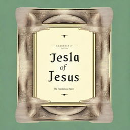 Create a book cover with the title 'Benefits of the Name Jesus' and the subtitle 'Discovering the Power and Peace in His Name'