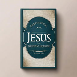 Create a book cover with the title 'Benefits of the Name Jesus' and the subtitle 'Discovering the Power and Peace in His Name'