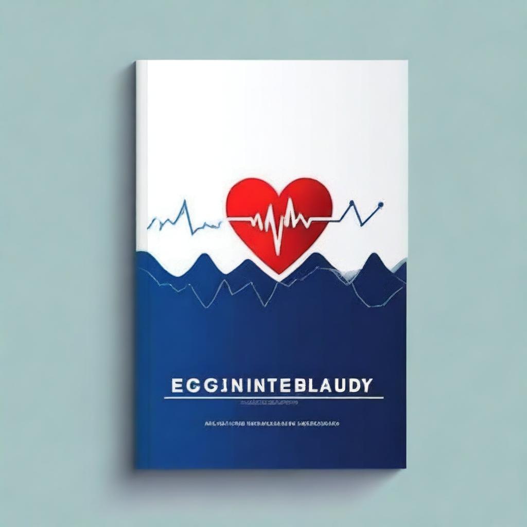 A professional and clean book cover for a book titled 'ECG Interpretation'