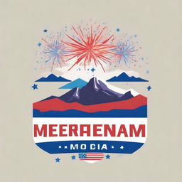 Create a vibrant T-shirt design celebrating Independence Day in Heber-Overgaard, Arizona