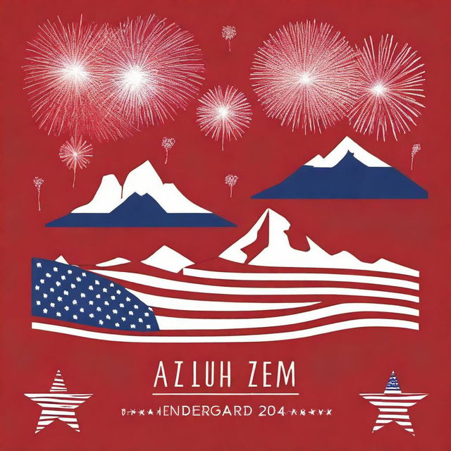 Design a festive T-shirt for Independence Day 2024 in Heber-Overgaard, Arizona