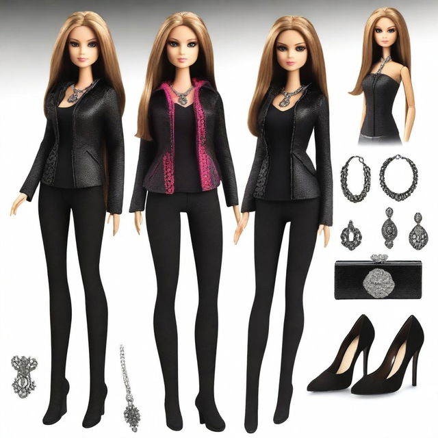 Create a Barbie doll inspired by Elena Gilbert from The Vampire Diaries