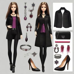 Create a Barbie doll inspired by Elena Gilbert from The Vampire Diaries