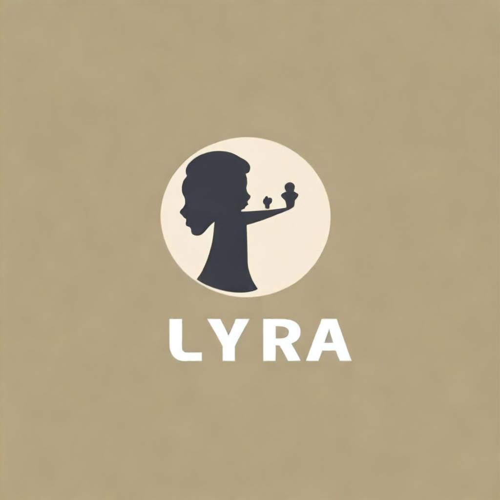 Create a logo for an orphanage that adopts 100 kids every 18 years, founded by an orphan girl named Lyra who became a millionaire