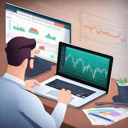 Create an image depicting the concept of mastering Forex trading