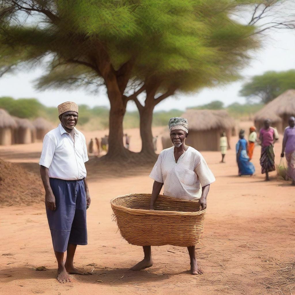 A picturesque island village in Zambia, teeming with fish and fertile soil