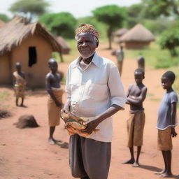 A picturesque island village in Zambia, teeming with fish and fertile soil