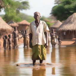 A picturesque island village in Zambia, teeming with fish and fertile soil