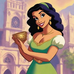 Create an image of Esmeralda from The Hunchback of Notre Dame