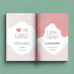 Create a book cover for 'Love Games: Decoding Modern Romance'