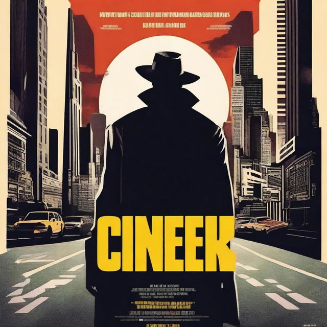 Create a film poster featuring dynamic and eye-catching graphics