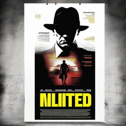 Create a film poster featuring dynamic and eye-catching graphics