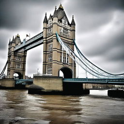 Create a film poster for 'The Flood: London'