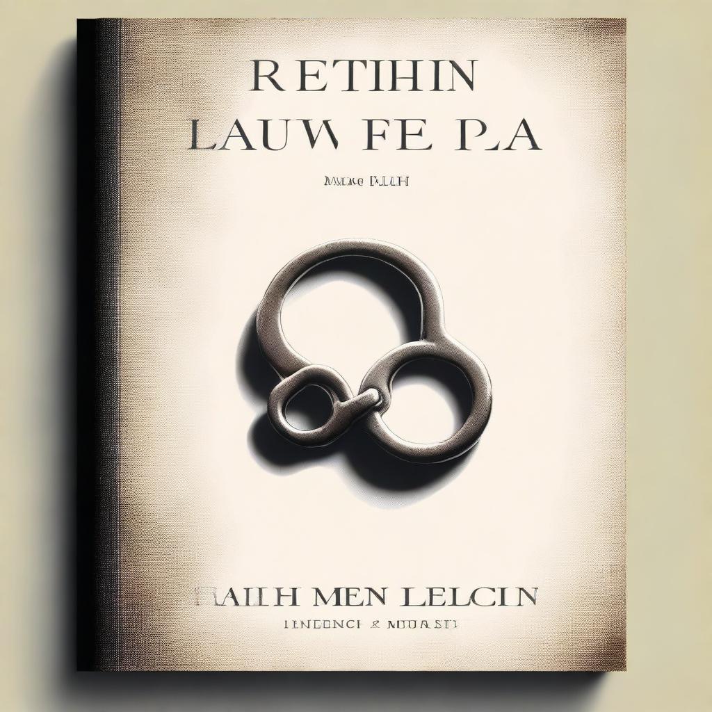 A captivating book cover featuring a pair of handcuffs prominently displayed