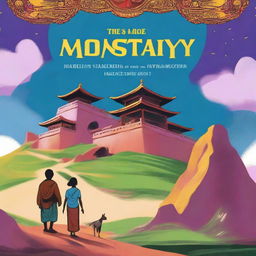 Design a book cover for a sci-fi novel titled 'The Secret of the Monastery'