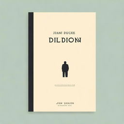 Create a book cover for a non-fiction book titled 'The Fatal Touch' by Joan Didion