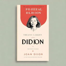 Create a book cover for a non-fiction book titled 'The Fatal Touch' by Joan Didion