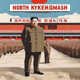 Create a YouTube thumbnail for a video titled 'North Korea Under Dictators