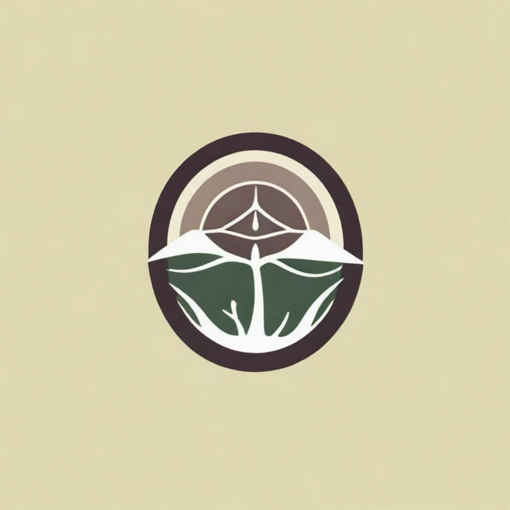 Create a unique and eye-catching logo that incorporates elements of natural stone and nature