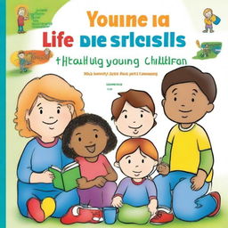 Create a book cover for 'Essential Life Skills for Young Children (2 to 6 yrs of age)