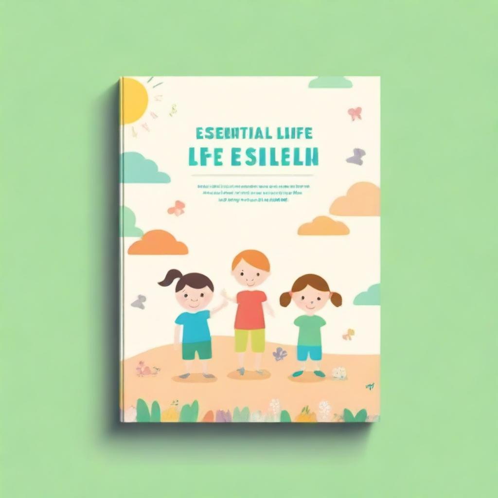 Create a minimalist book cover for 'Essential Life Skills for Young Children (2 to 6 yrs of age)' by Lynn Dale Spence