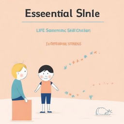 Create a minimalist book cover for 'Essential Life Skills for Young Children (2 to 6 yrs of age)' by Lynn Dale Spence