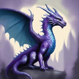 Create a book cover depicting a dragon with pewter scales, large teeth, and super big wings