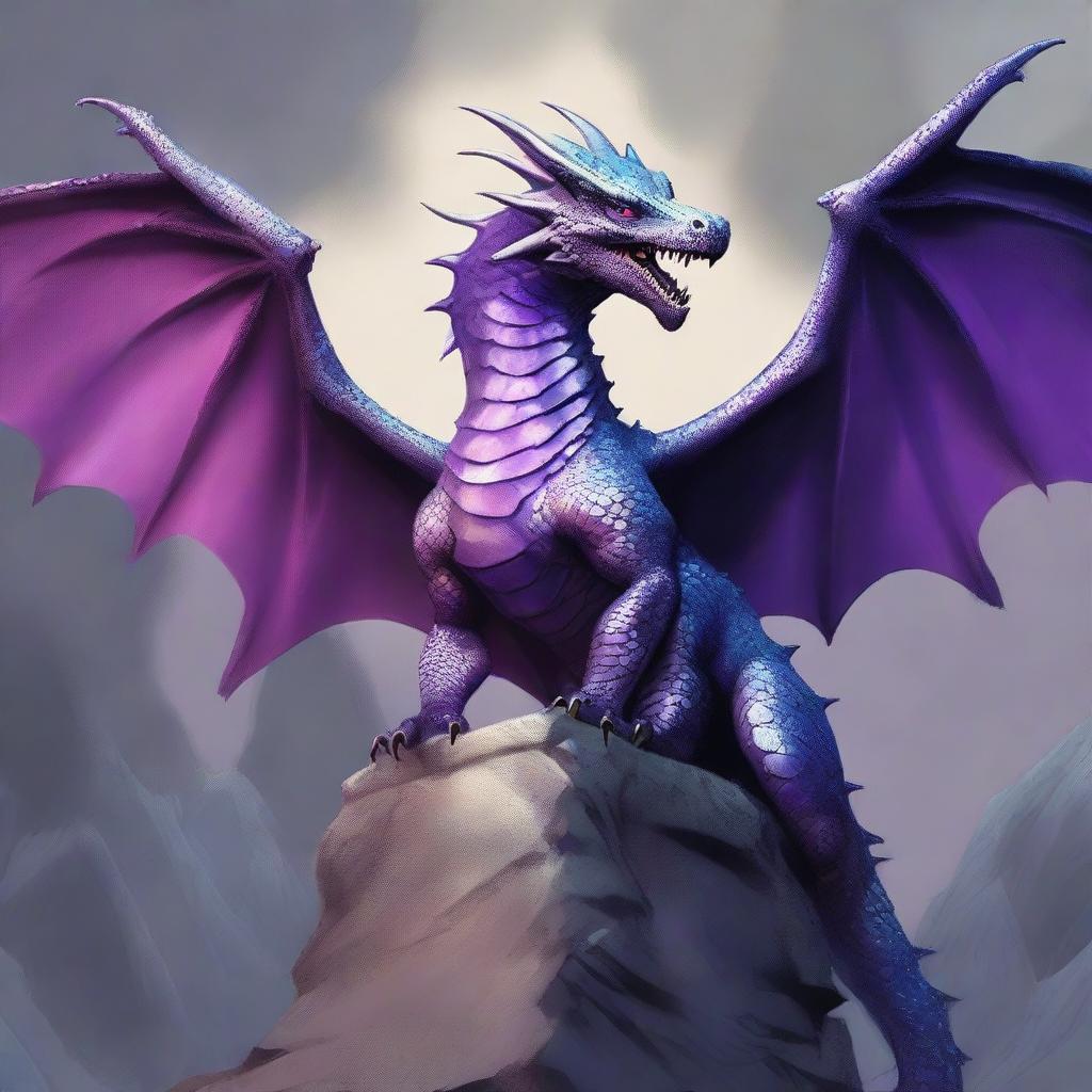 Create a book cover depicting a dragon with pewter scales, large teeth, and super big wings