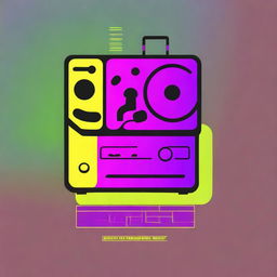 Create a logo featuring elements of Acid House music