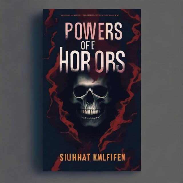 Design a book cover for a book entitled 'Powers of Horror' with the translator 'Dr