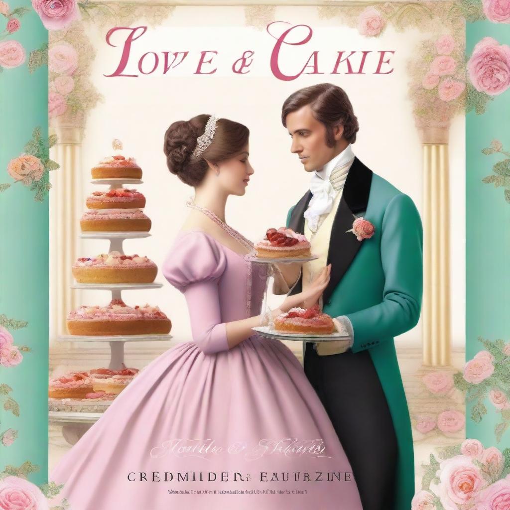 A cover page for a book titled 'Love & Cakes'