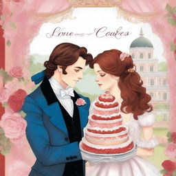 A cover page for a book titled 'Love & Cakes'