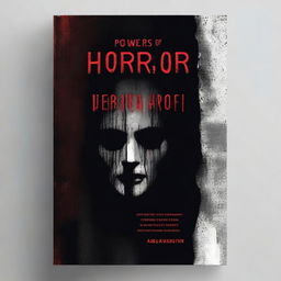 Design a book cover for a book entitled 'Powers of Horror' with the translator 'Dr