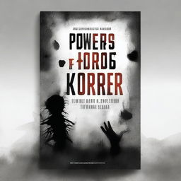 Design a book cover for a book entitled 'Powers of Horror' with the translator 'Dr