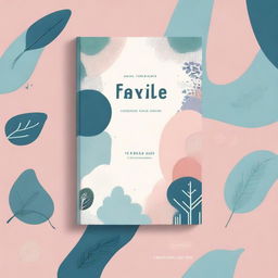 A book cover design focused on anxiety, featuring calming colors and abstract patterns that evoke a sense of inner turmoil and peace